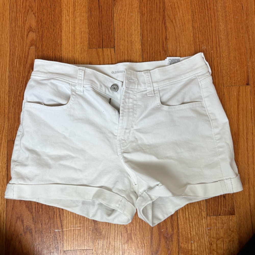 Old navy white jean shorts